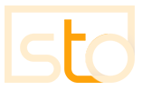 STO 로고 : STO의 T에만 색을 넣은 모습